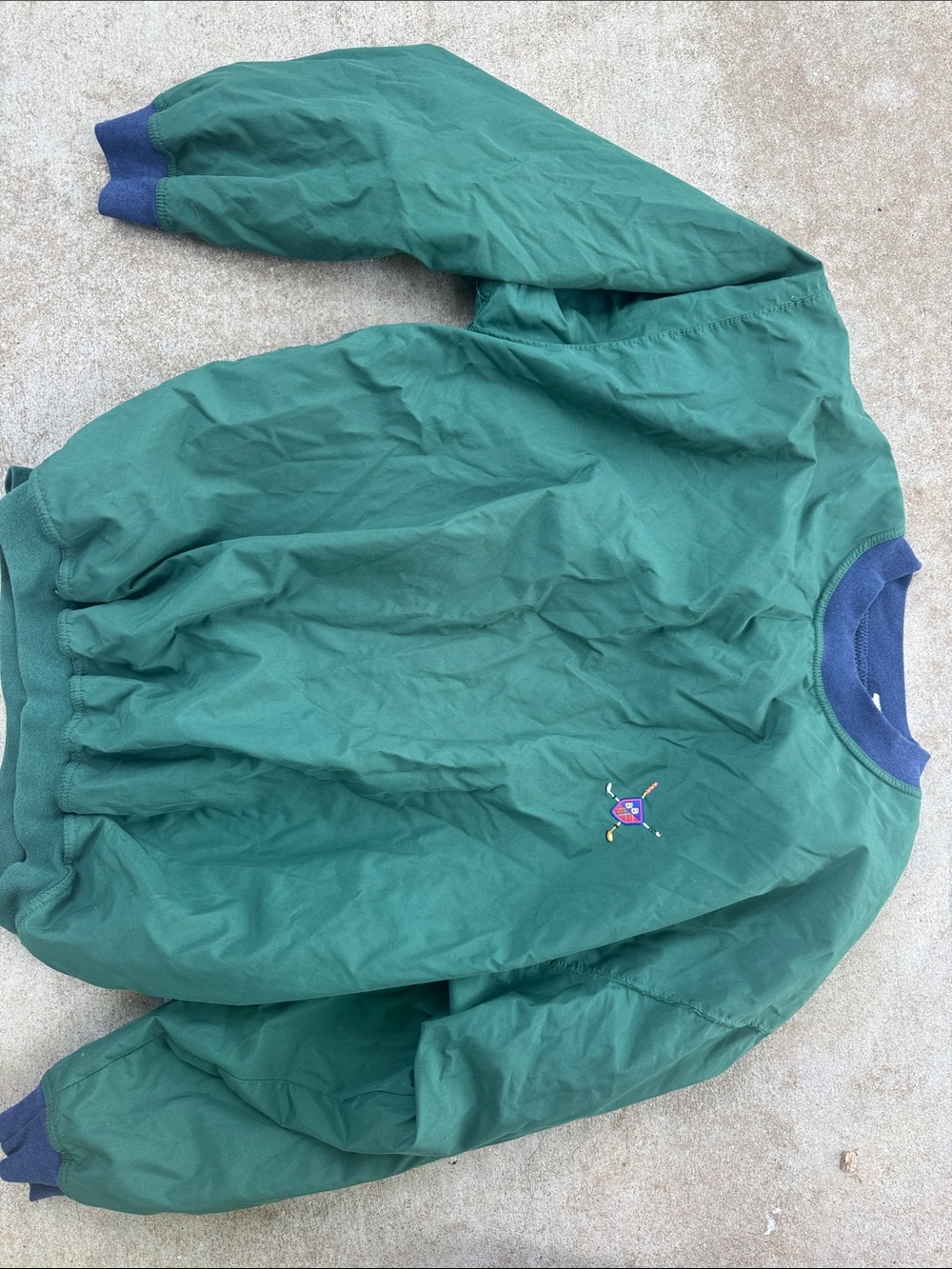 BUGLE BOY reen Pullover Jacket with Contrast Trim